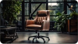 leatherette chair